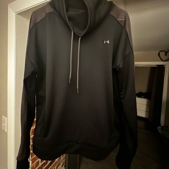Women’s Under Armor Terry Funnel Neck Size Large - Picture 2 of 8